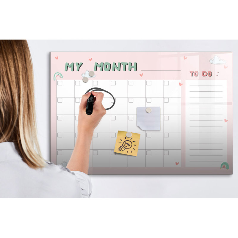Magnetic Glass Dry Erase Board