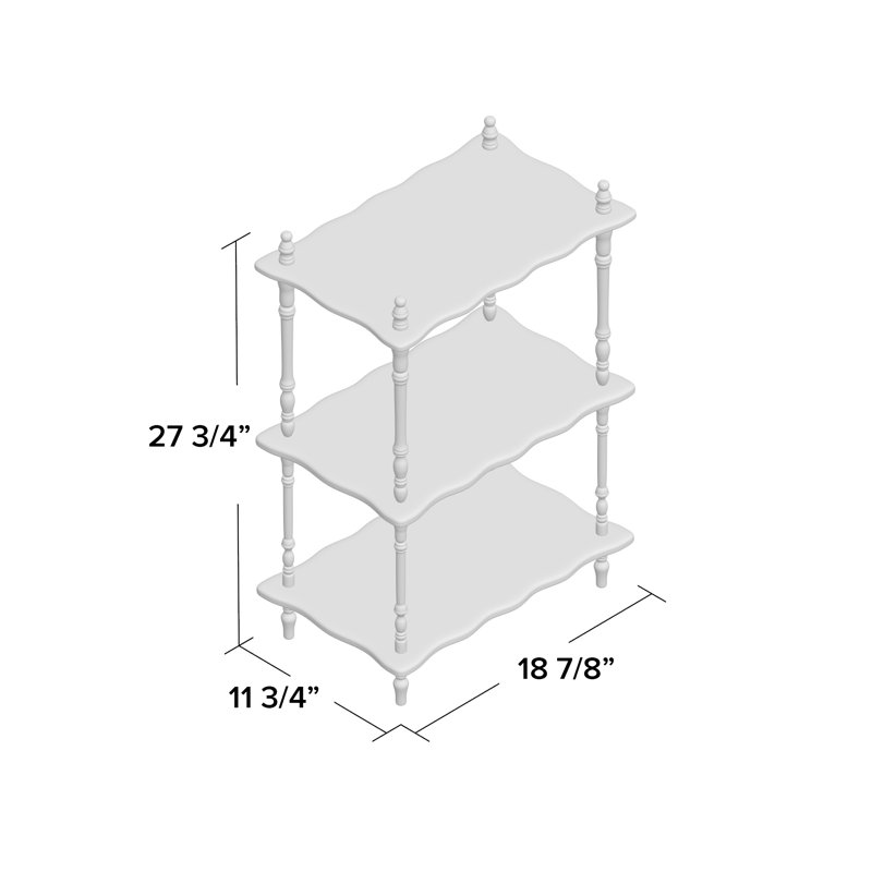 Étagère à livres H 27,75 po x l 18,9 po, Rose