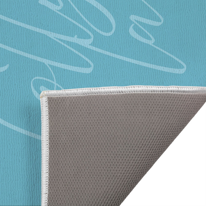 Tapis d'extérieur Deck the halls, Bleu, L 21 po x L 34 po
