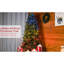 Arbre de Noël artificiel de 7 pi avec 340 lumières DEL, 2126 pointes réalistes, technologie de connexion rapide pour arbre de décoration intérieure, technologie dense, décoration de pièce maîtresse de bureau