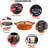 Ancient Cookware, Mexican Clay Flat Cazuela Pot, Medium, 4 Quarts