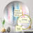 Boho Rainbow Stripes Pattern - Sun Circles Wall Mirror-101224048