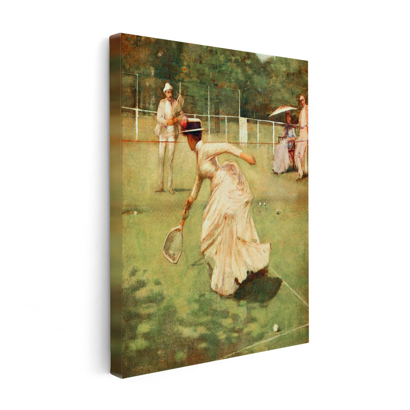 Une peinture de rallye, Canvas, White Framed, 11"H x 14"W