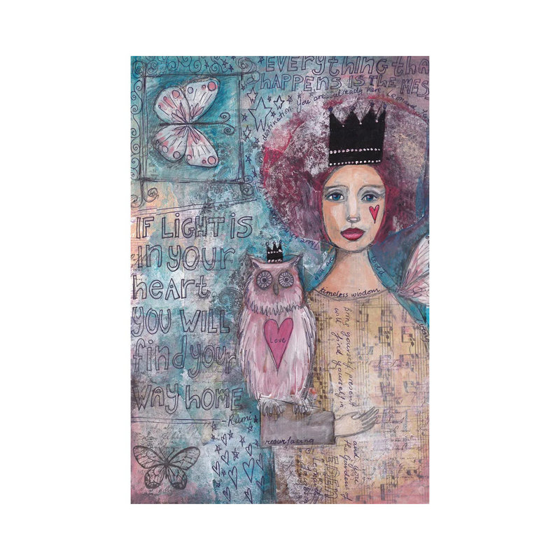 Timeless Wisdom by Tamara Laporte - Painting on Canvas, 66.04cm H x 45.72cm W x 3.81cm D, Wrapped Canvas