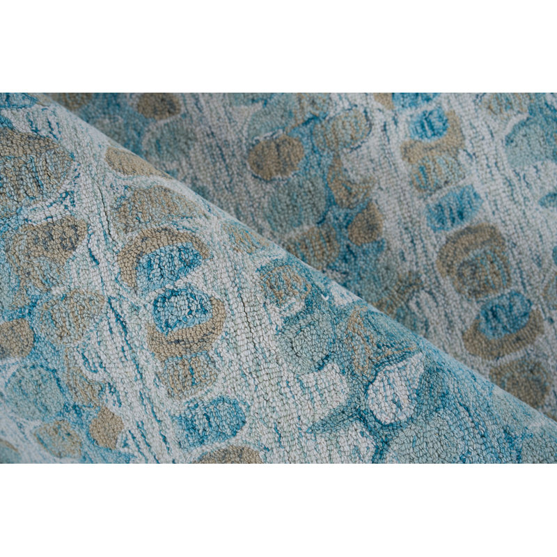 Colorplay Wool Striped Area Rug in Navy, Rectangle 8' x 10'