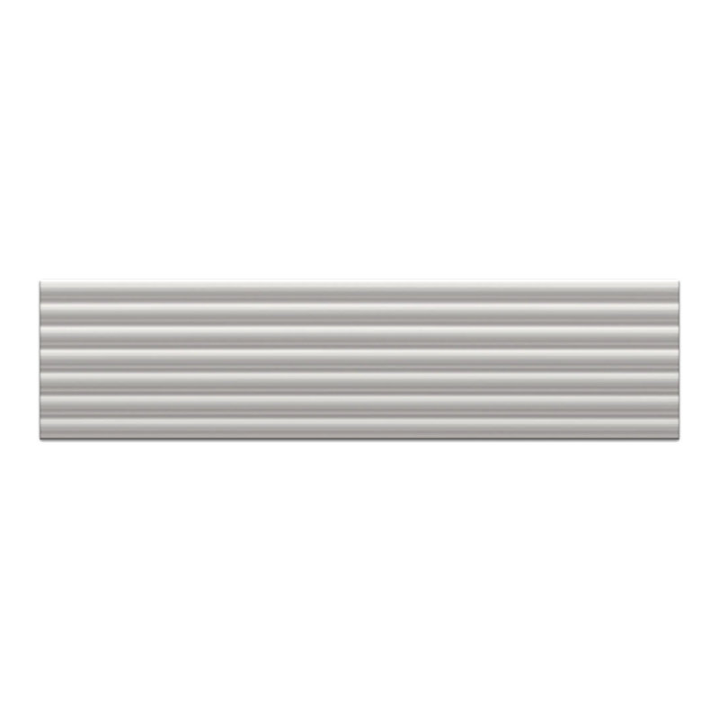 Carreau de mur italien cannelé 3D Superclassica Pli 4 po x 16 po, Blanc Bianco