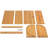 Assante Food Bread Storage Container Bamboo Bread Bin Storage Counter Top Roll Top Bread Box