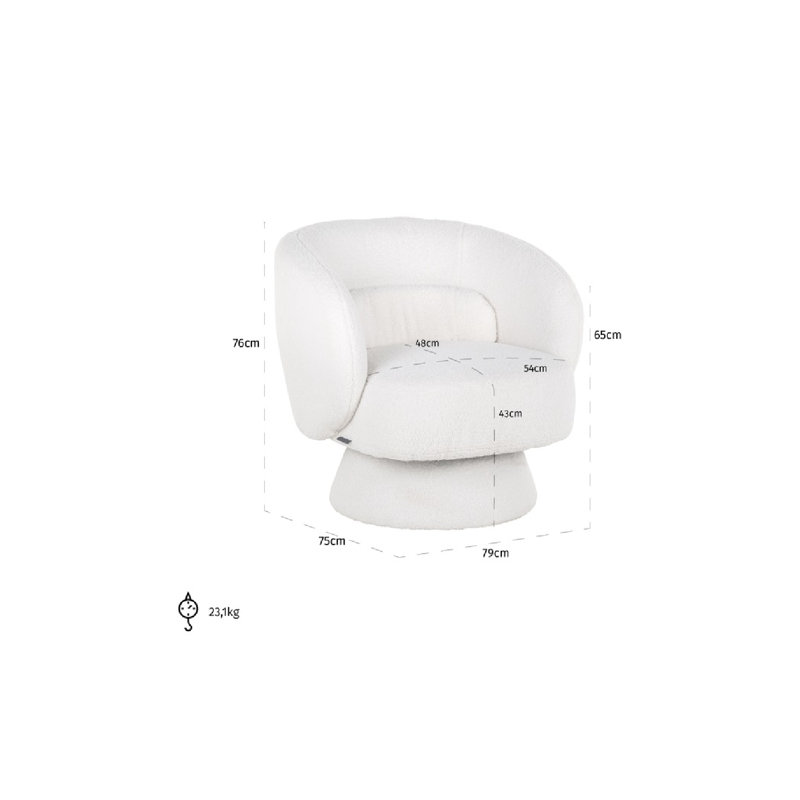 Senna Upholstered Swivel Barrel Chair