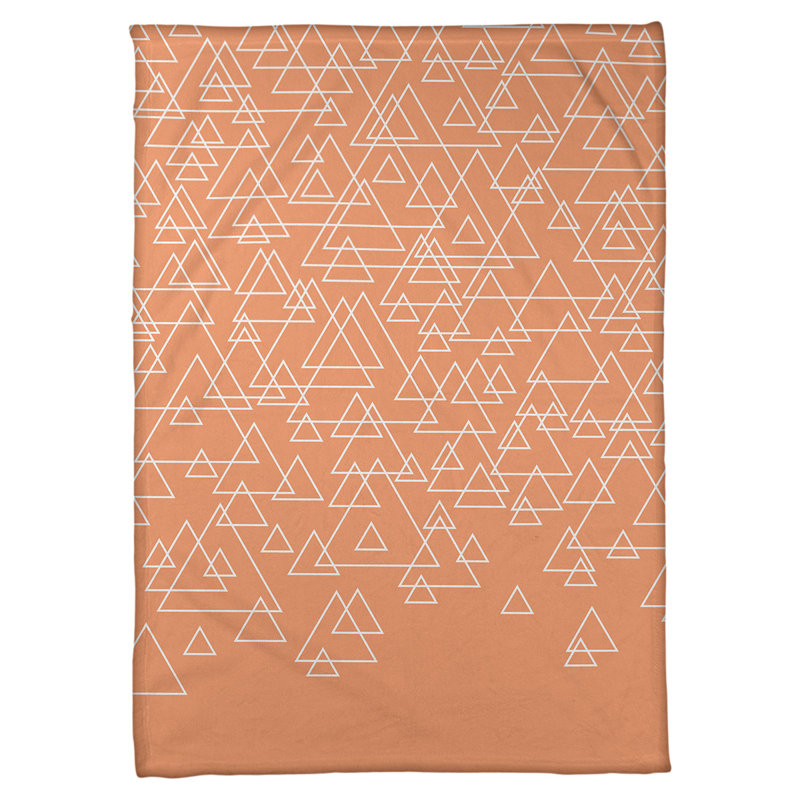 Couverture polaire Katelyn Elizabeth, L 52,5 po x L 62,5 po, Orange