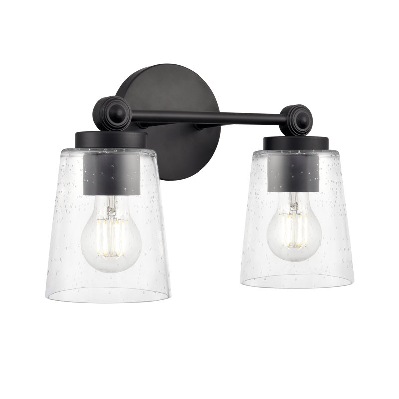 Lauryn 13.5" Wide 2-Light Vanity , Matte Black