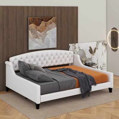 Full Size Modern Luxury Tufted Button Daybed