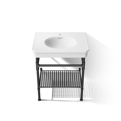 Claude by Studio McGee 30" Rectangular Console Table Bathroom Sink