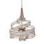 Luminaire suspendu torsadé 6 lumières Flow - Minerai martelé-1065118739-1065118743