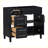 Modern Freestanding Bathroom Storage Cabinet with 2 Drawers and a Tip-out Drawer