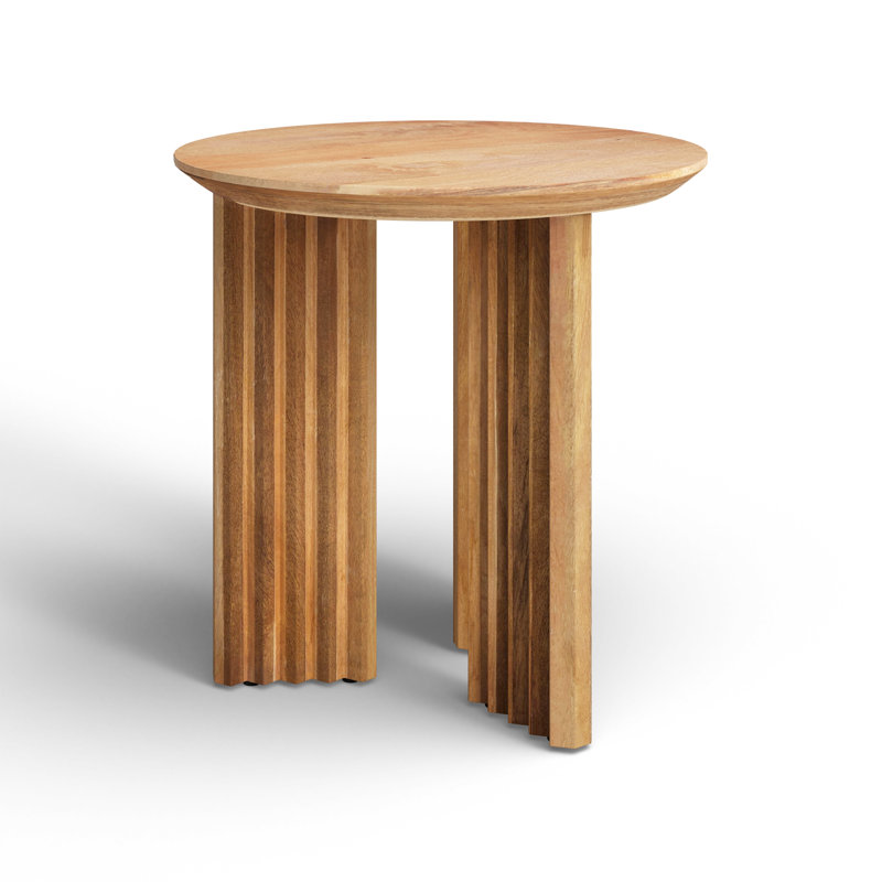 Edianna Modern End Table, Natural