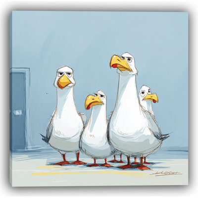 Seagull Stare - Wrapped Canvas Wall Art