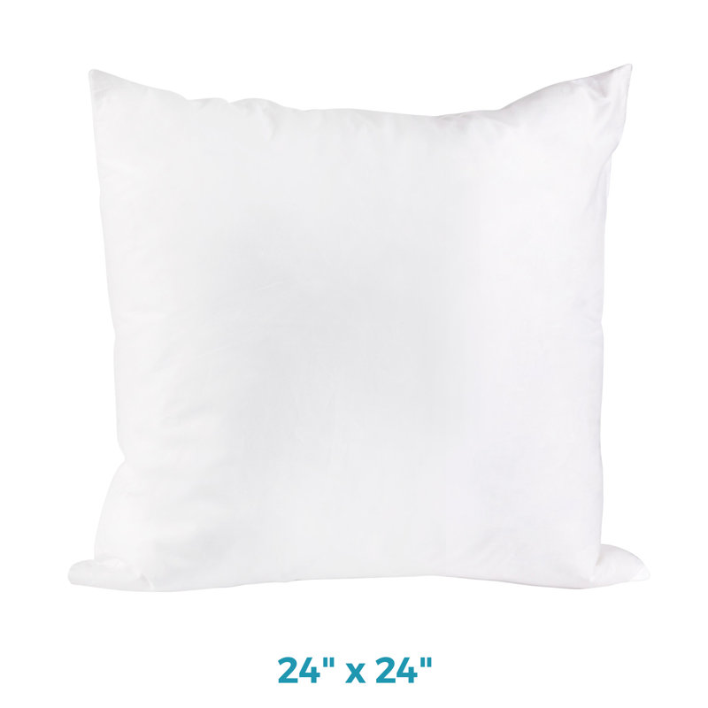 Feather Pillow Insert, 24" H x 24" W