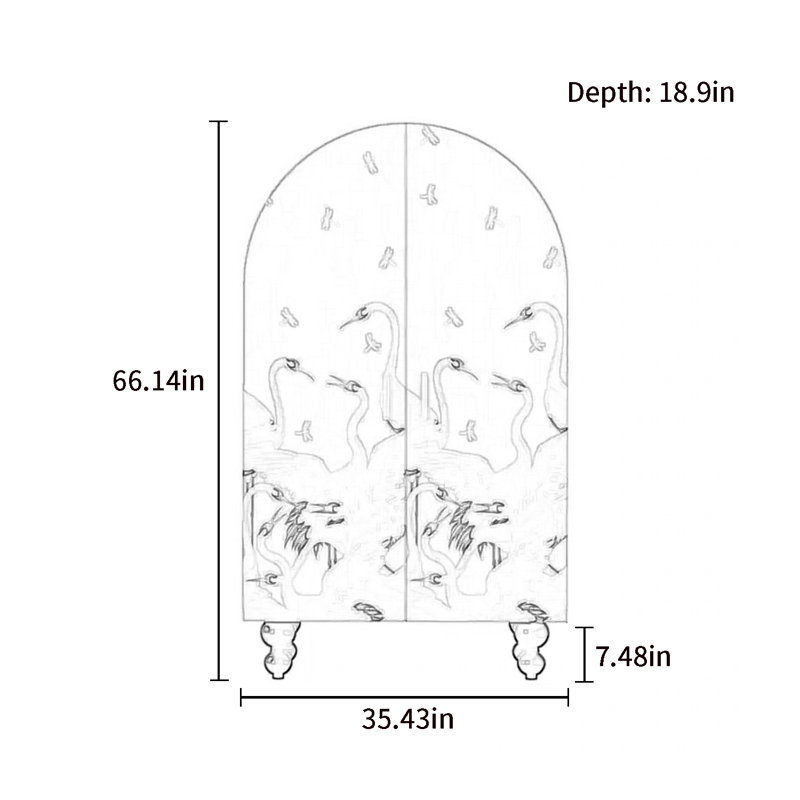 Armoire moderne à double porte minimaliste