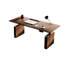 Bureau debout en bois de frêne à hauteur réglable électrique en bois de frêne, poste de travail assis-debout-601869767