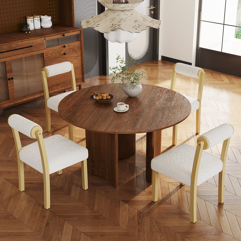 Upholstered Side Chair in White