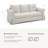 89" Comfortable 3-Seater Sofa For Living Room, Soft Slipcovered Couch With Washable Cover, Supportive Cushions & Sturdy Frame-1942176664