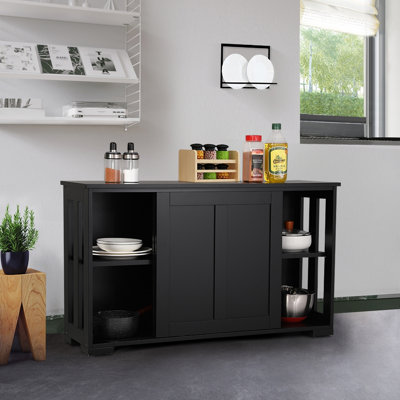 107cm Multifunctional Sideboard with Concealed Storage