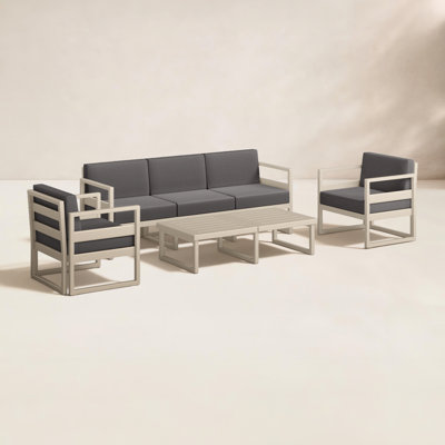 Lane 5 - Person Patio Conversation Set with Sunbrella® Cushions