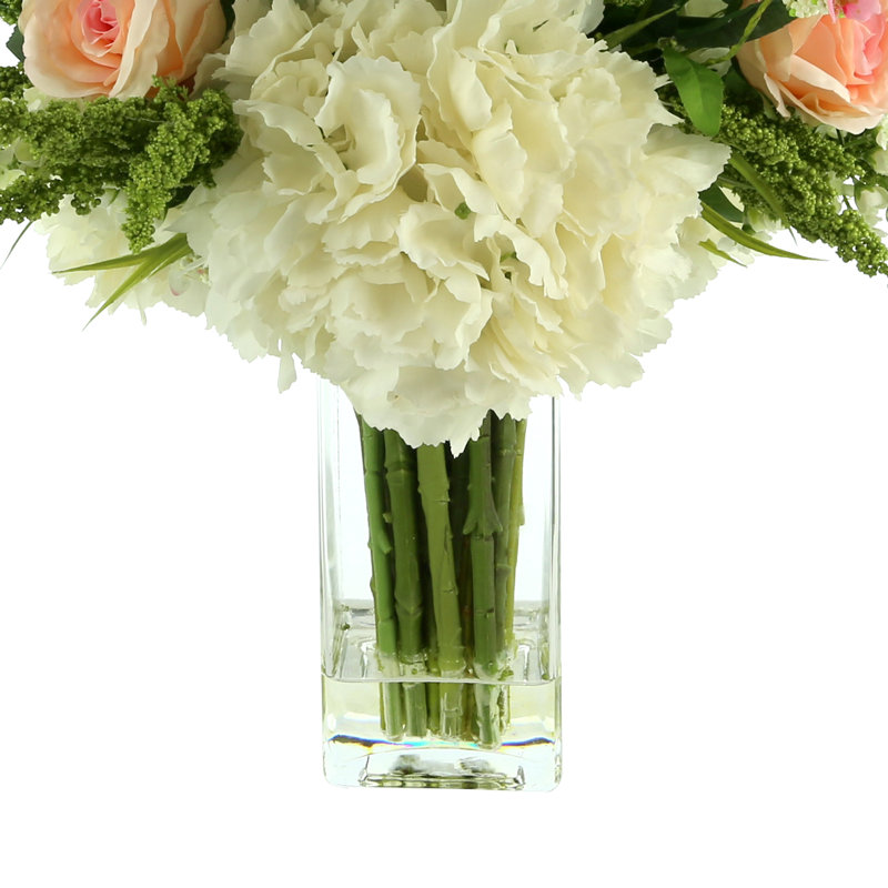 Rose And Hydrangea Arrangement