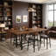 Rustic Pub Bar Counter, Sturdy Bar Table