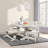 Caleb 78" Dining Table Distressed Ivory-1732845749-1732845751