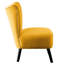 Chaise moderne en velours jaune avec pieds décoratifs en bois-1207796796-1207796786