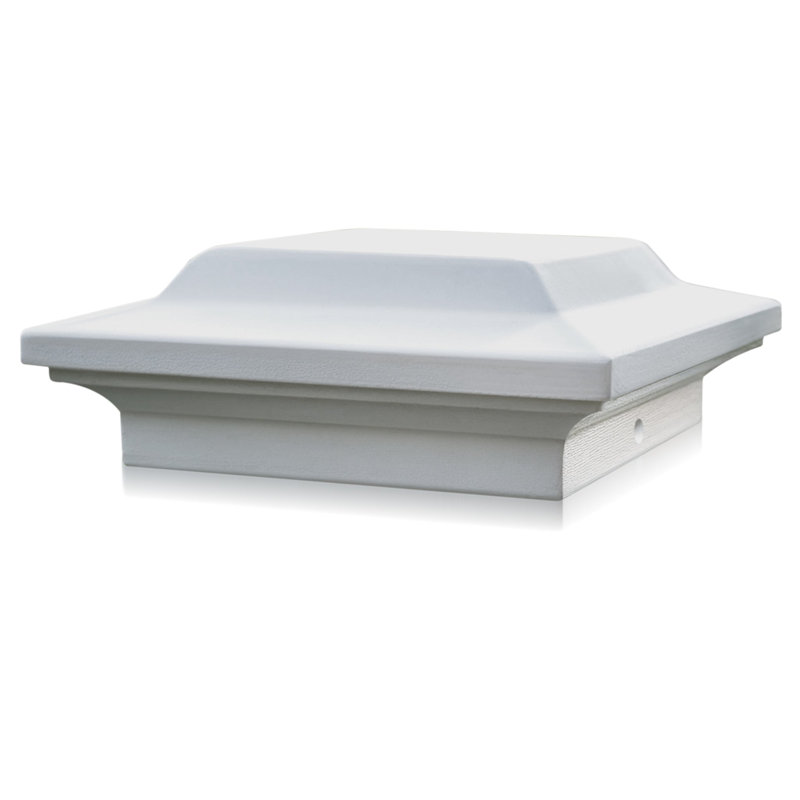 Capuchon de poteau en aluminium Classy Caps, Blanc