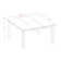 Pilning 4 - Person Solid Wood Top Four Leg Dining Set