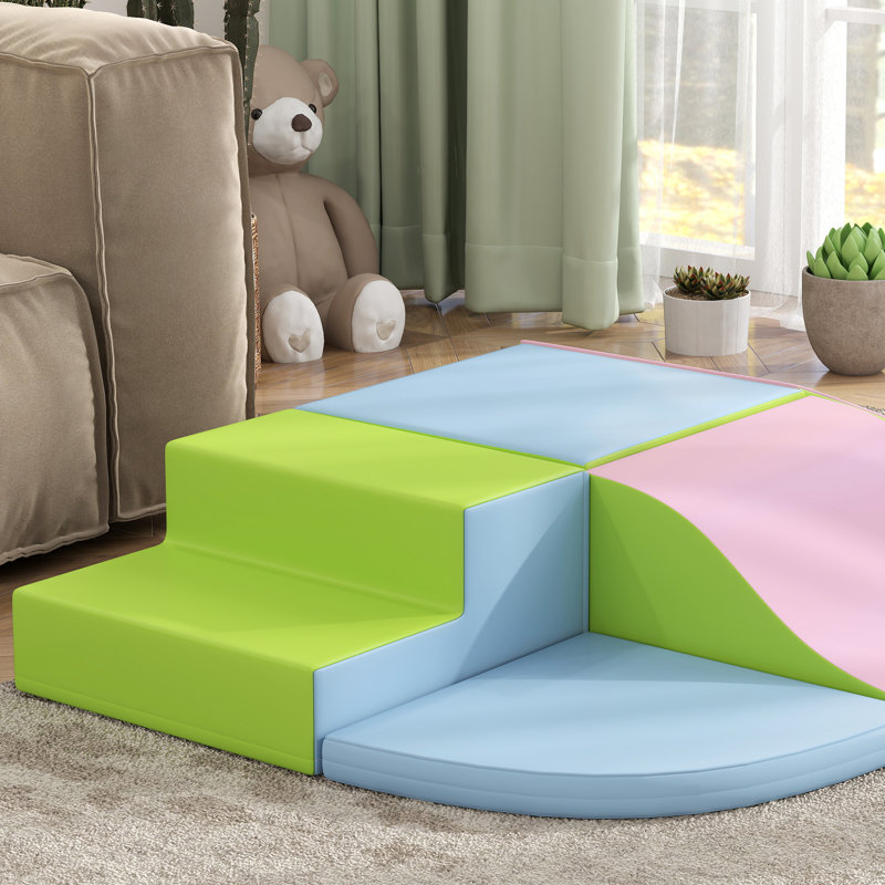 Larrison Isabelle & Max Toddler 150cm W Indoor Climbing Blocks, Pink/Green/Blue