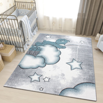 Palacios Machine Braided Blue/Grey Rug