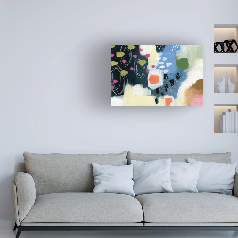  Art mural sur toile de printemps abstrait Yvette St. Amant, H 30 po x l 47 po