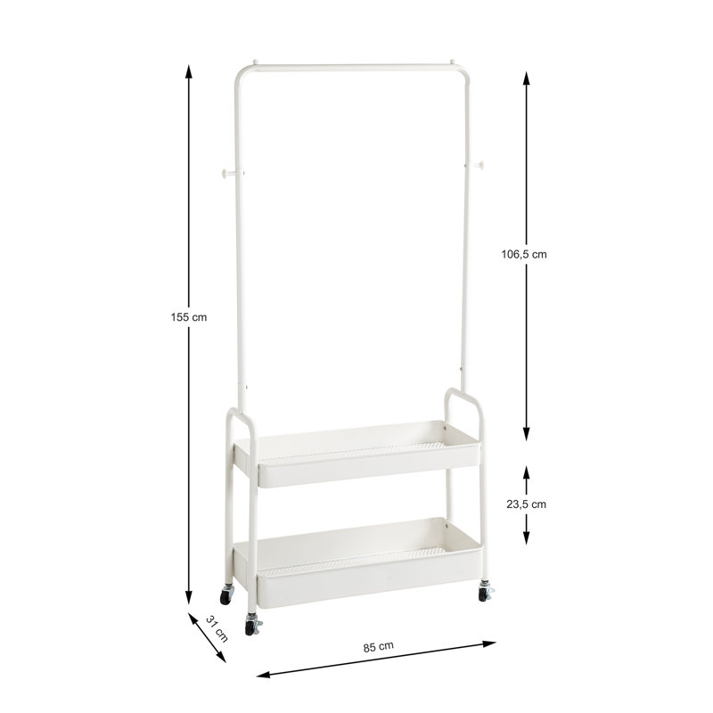 85cm Rolling Clothes Rack