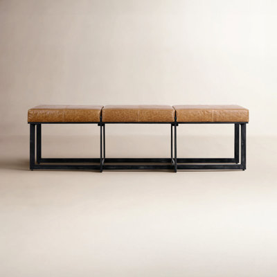Calvin Leather Bench