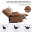 Fauteuil inclinable confortable avec fonctions avancées de massage et de chauffage