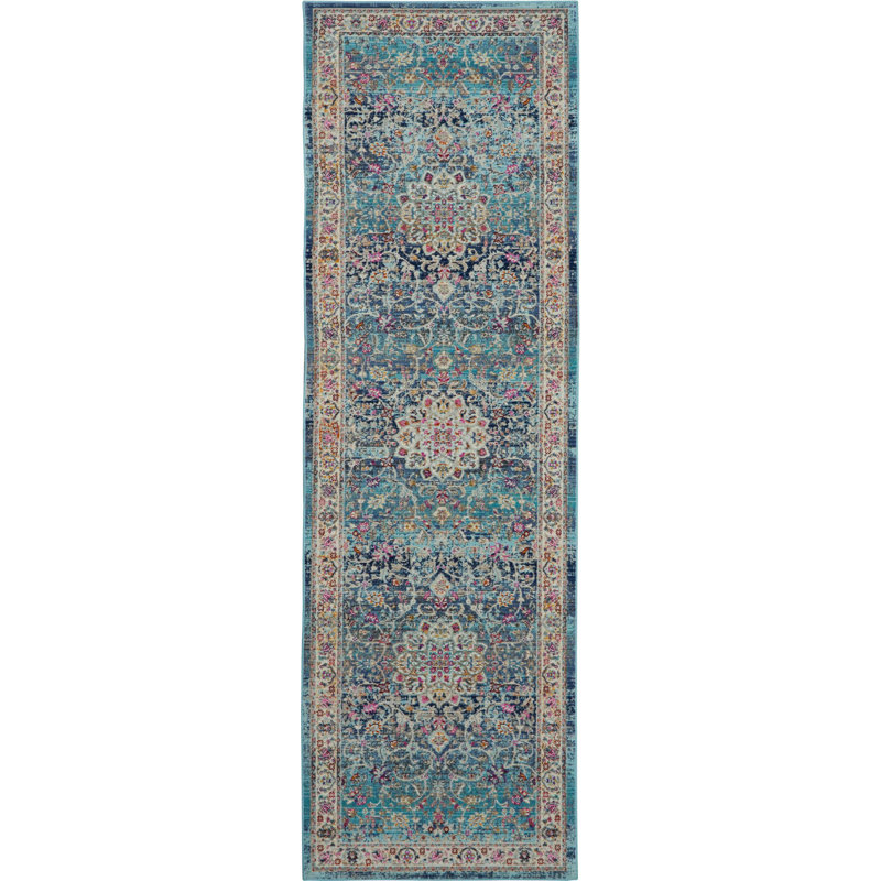 Tapis oriental bleu Lowndes, Rectangle 2 pi x 6 pi