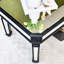 Table basse à miroir argenté