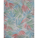 Palm Party Hand Tufted PET Indoor/Outdoor Rug in Gray/Blue/Pink