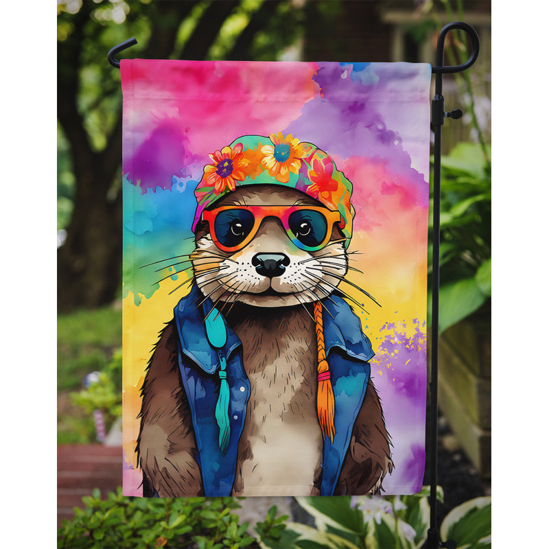 Drapeau de jardin hippie