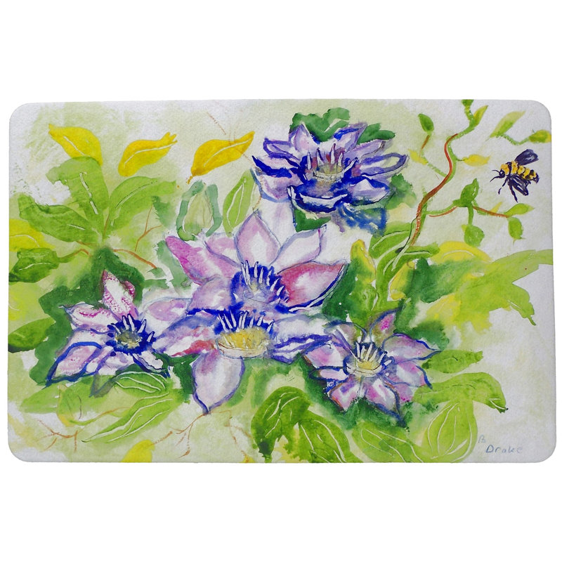 Tapis intérieur / extérieur Alex CleMatis, Rectangle 2 pi 6 po x 4 pi 2 po
