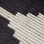 Tapis noir et ivoire moderne