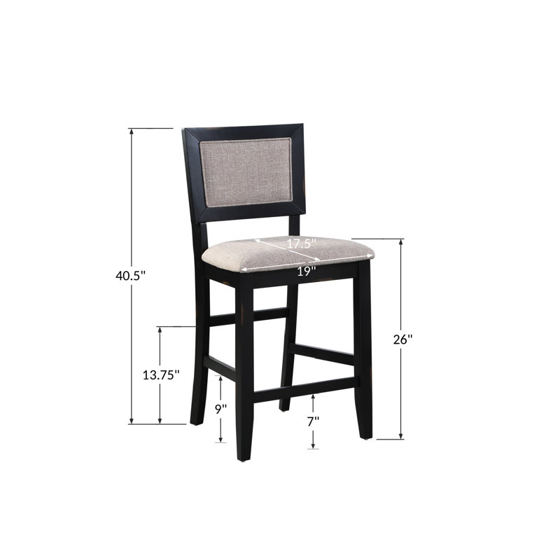 Ariya 26'' Counter Stool, Black