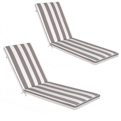 Ensemble de coussins de chaise longue d'extérieur 2 pièces