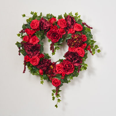 Handcrafted Faux Mixed Assortment Silk 22'' Wreath