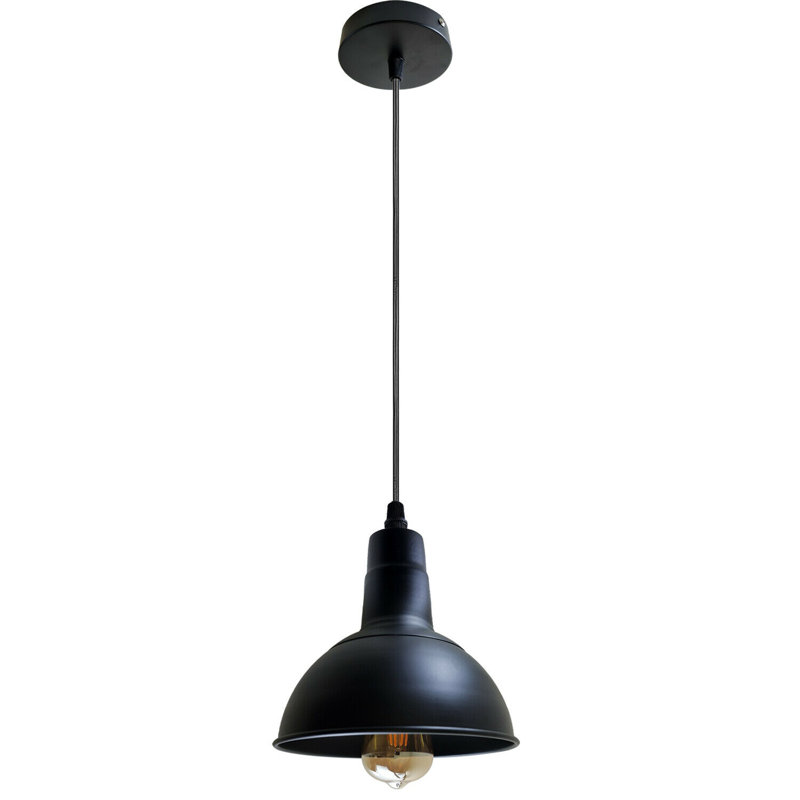 Daly 1 - Light Black Dome Pendant