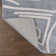 Sauvanne Modern Scandinavian Graphic Lines High-Low Blue/White Rug